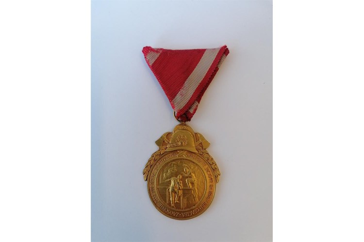 Slika Medalja za osobite zasluge na vatrogasnom polju Saveza vatrogasnih društava i četa  za BiH
